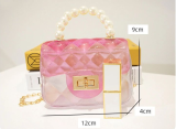 Mini Sheer Pearl Chain Candy Jelly Bag