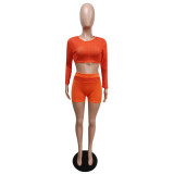 Sexy Solid Color Perspective Mesh Yarn Casual Beach Suit
