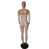 Sexy Mesh Gauze See-through Jumpsuit