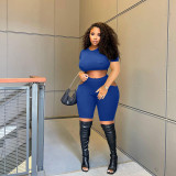 Light Mature Sexy Solid Color Plus Size Two-piece Set