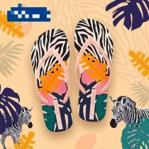 Ladies Flip-Flops Non-Slip Casual Printed Beach Shoes