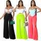 High Stretch Bobbi Fashion Solid Color Wide Leg Pants