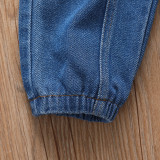 Girls' Fashionable Big Pocket Casual Pants