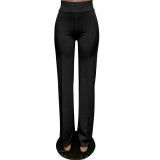Sexy Fashion Zip Straight Trousers