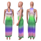 Fashion Print Sleeveless Dress