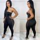 Fashion Sexy Tight Mesh Gauze Stitching See-through Jumpsuit