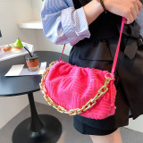 Fashion Chain One Shoulder Diagonal Cloud Bag