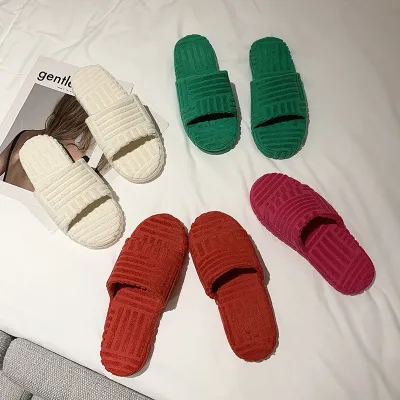 Mao Mao Outer Wear All-match Thick-soled Slippers