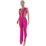 Pit Strip Sexy Slim Jumpsuit