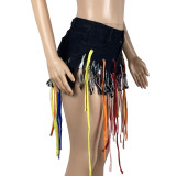 Fashion Sexy String Denim Shorts