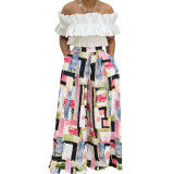 Printed Casual Fashion Wide Leg Pants