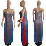 Stylish Patchwork Slip Dress
