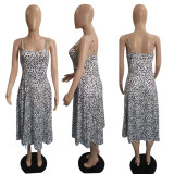 Fashion Sexy Sling Print Dress