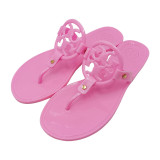 Fashion Flip-Flops PVC Flat Jelly Sandals