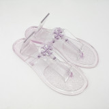 Fashion Flip-Flops PVC Flat Jelly Sandals