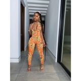 Summer Print Sexy Pullover Jumpsuit