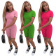 Fashion Casual Drawstring Solid Color Two-piece Wholesale