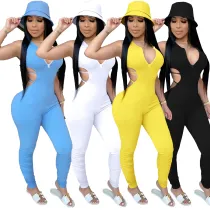 Sexy Zip-Up Backless Jumpsuit