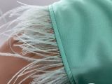 Fashion Feather Stitching Solid Color Ladies Two Piece Wholesale