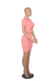 Solid Color Trend Short Sleeve Shorts Casual Sports Suit