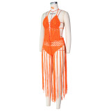 Fashionable Sexy Hand Knitted Crochet Beach Suit