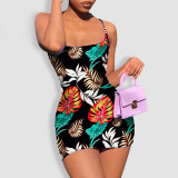 Beach Vacation Babes Sexy Printed Backless Dress