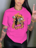 Fashion Print Crew Neck T-Shirt