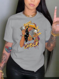 Fashion Print Crew Neck T-Shirt