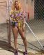 Slim Fit Fashion Print Shorts Set