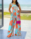 Fashion Casual New Trend Printing Jumpsuit