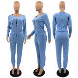 Solid Invisible Zip Print Jumpsuit
