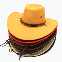 Suede Outdoor Shade Big Brim Cowboy Hat