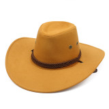Suede Outdoor Shade Big Brim Cowboy Hat