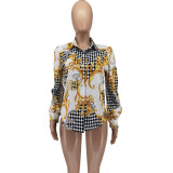 Autumn And Winter Fashion New Printed Shirt Tops