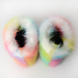 Fashion Casual Fur Boots Plus Velvet Ski Boots