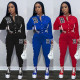 Solid Color Baseball Jersey Breasted Pocket Sports Two-Piece Set