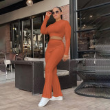 Solid Color Fashion And Casual Sexy Waistless Sports Two-piece Suit