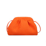 Fashion Terry Cloth Messenger Bag Shoulder Cloud Bag