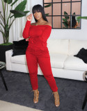 Autumn And Winter Sexy One-shoulder Long-sleeve Jumpsuit