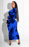 Comfortable And Fashionable Temperament Printed Dress