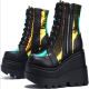 Fashion Leather Boots High-top Platform High-heel Shoes