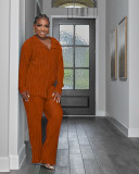 Autumn And Winter Fashion Pleated Sexy And Comfortable Casual Home Suit