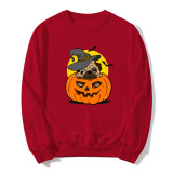 Pure Cotton Crewneck Sweatshirt Halloween Top