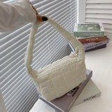 Fashionable One Shoulder Underarm Tide Pleated Cloud Tote Bag