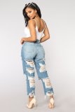 Casual Ripped Women's Jeans