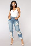 Casual Ripped Women's Jeans