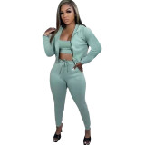 Sweatshirt Pullover Hooded Sports Casual Three-piece Suit