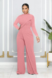 Autumn And Winter Fashion Long Sleeve Round Neck Jumpsuit
