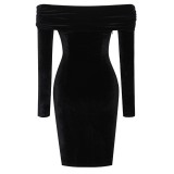 Fashion Sexy Solid Color Dress