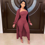 New High Stretch Jumpsuit In Autumn And Winter Two-piece